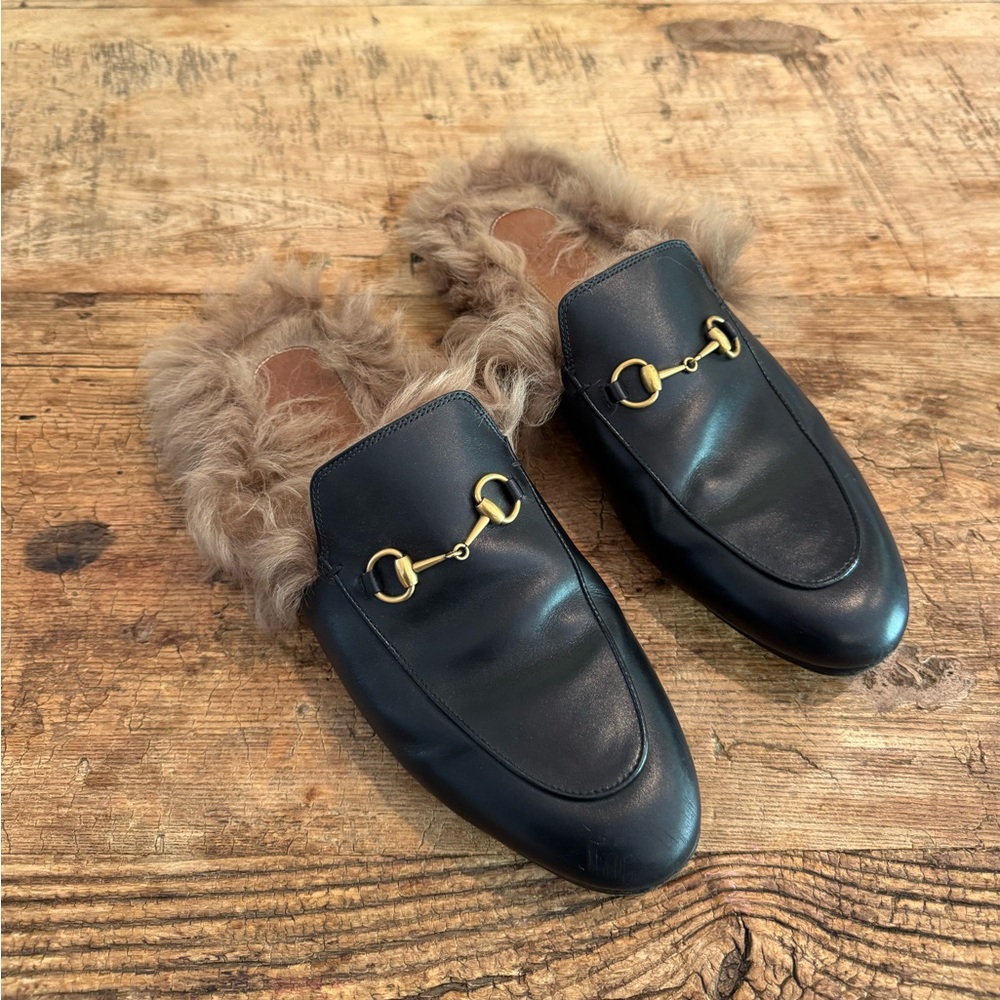 GUCCI Princeton Fur Lined Slipper